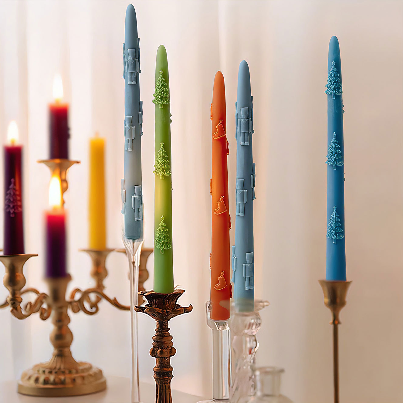 Perfume Fragrance Stick - Kerst lange kaars siliconen mal DIY