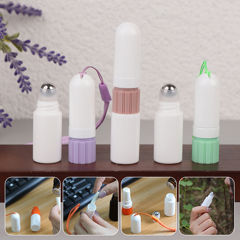 Perfume Fragrance Stick - 2-in-1 blanco neusinhalatorstokken met draagkoord etherische