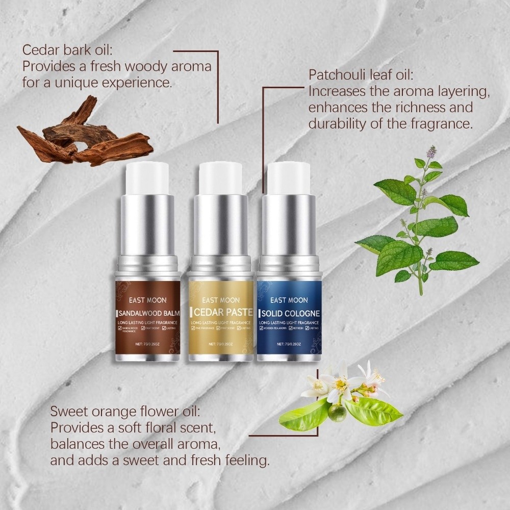 Natuurlijke EAST MOON vaste pa - Cologne Solid Balm recensie en prijs